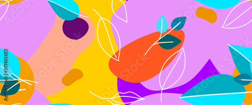 Bold Pattern Tropical Leaf Jungle Modern Motif