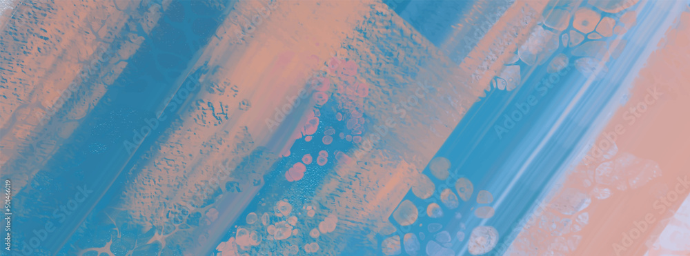 Obraz premium Abstract Blue Pink paint Background. Vector illustration design