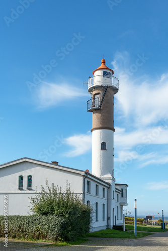 Der Leuchtturm Lotsenhaus in Timmendorf Strand, Insel Poel, Mecklenburg-Vorpommern