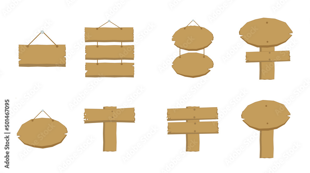 set of wooden signs set of wooden signs