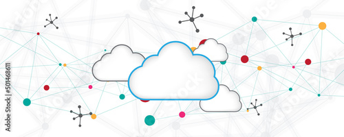 Cloud computing storage technology background cloud technology digital data services innovation concept