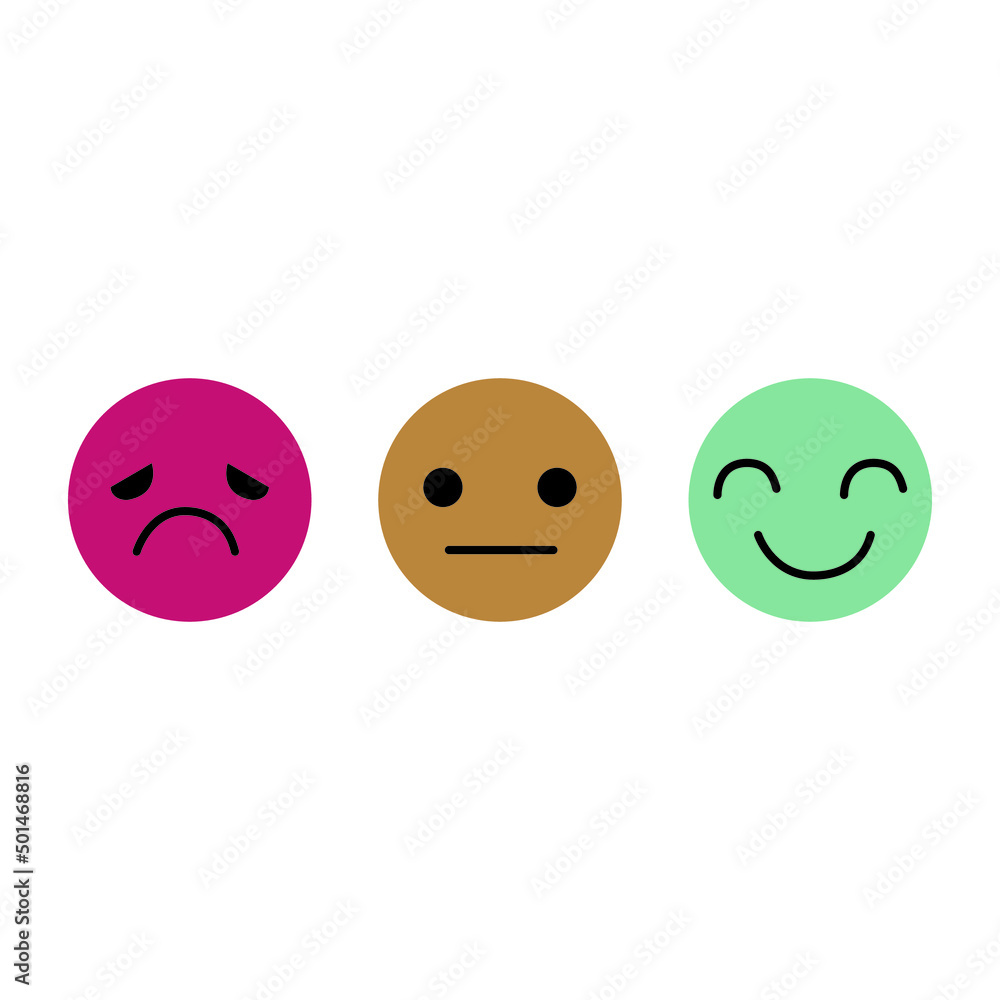 Happy smile face good feedback rating and positive customer review vector design Happy smile face good feedback rating and positive customer review vector design