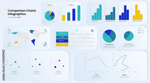 Modern stunning user experience infographic vector element set and infographic set design.