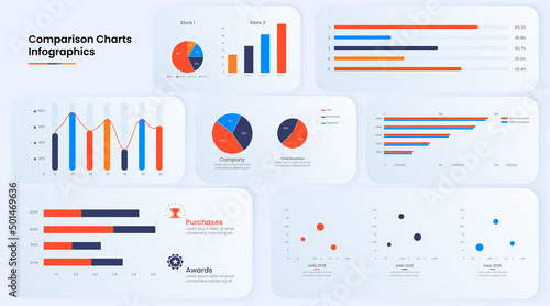 Modern stunning user experience infographic vector element set and infographic set design. photo