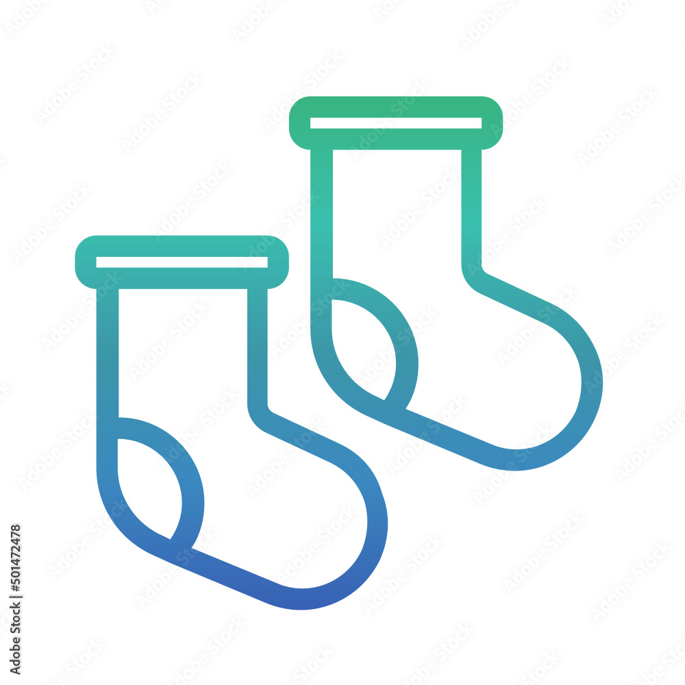 Socks , Autumn gradient icon. Socks , Autumn gradient icon.