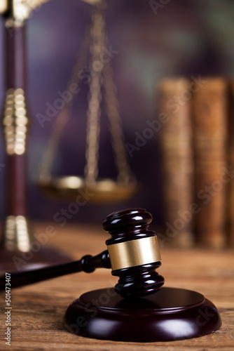 Canvas Print Court gavel,Law theme, mallet of judge