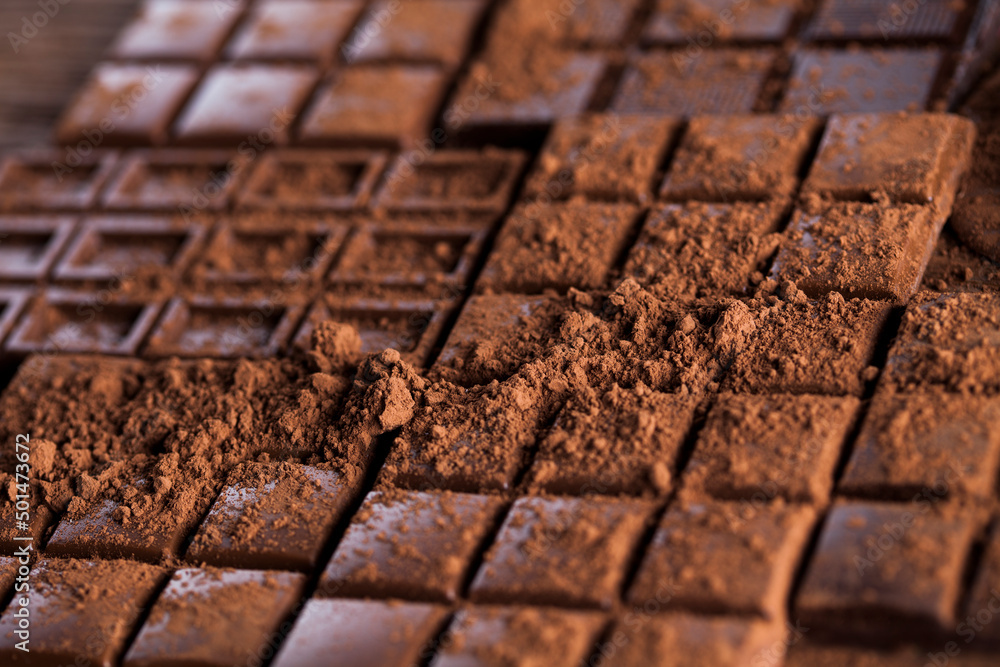 Chocolate bar, candy sweet, dessert food on wooden background Chocolate bar, candy sweet, dessert food on wooden background
