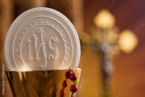 Eucharist, sacrament of communion background