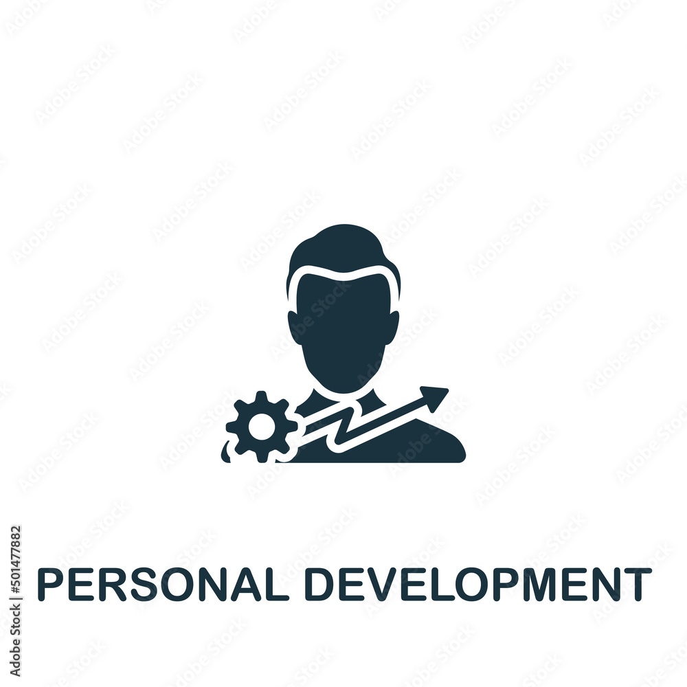 Personal Development icon. Monochrome simple Business Training icon for templates, web design and infographics Personal Development icon. Monochrome simple Business Training icon for templates, web design and infographics