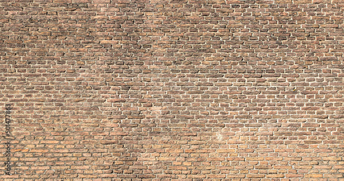 texture of old red brick wall background 