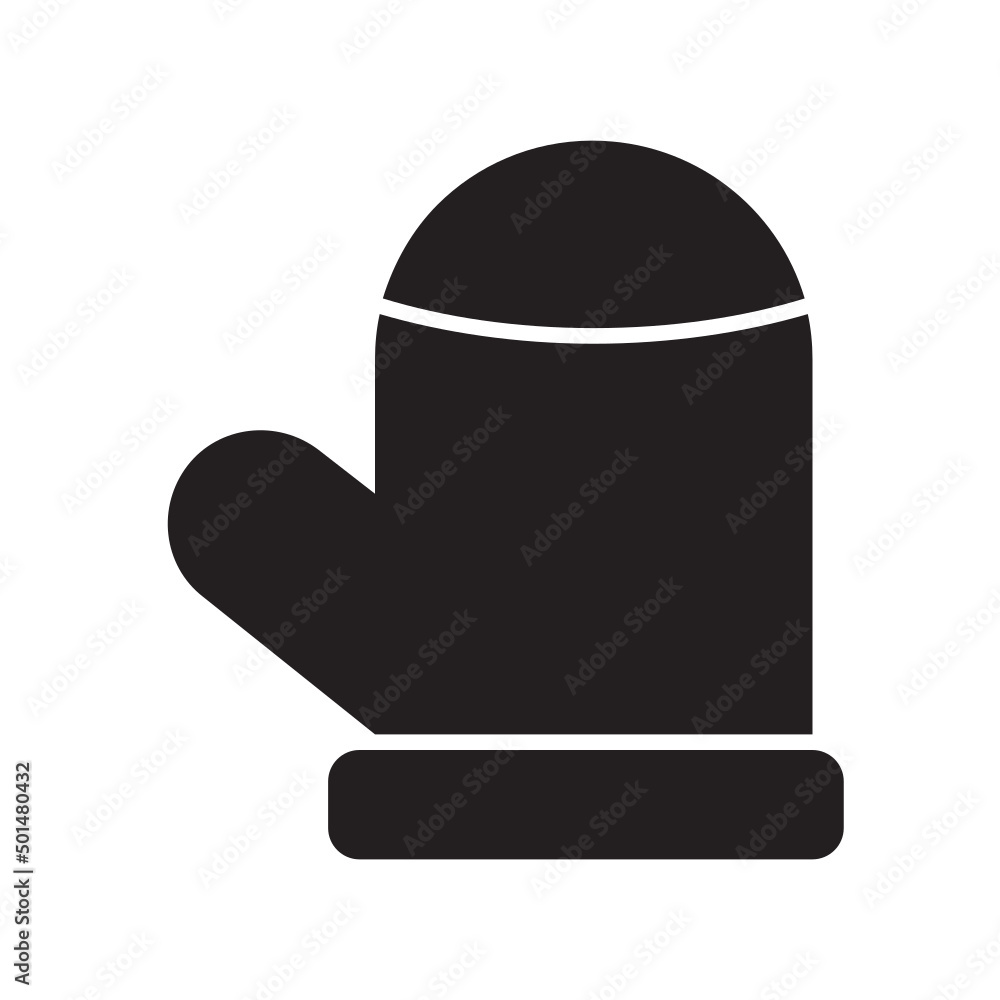 Mitten , Autumn solid icon. Mitten , Autumn solid icon.