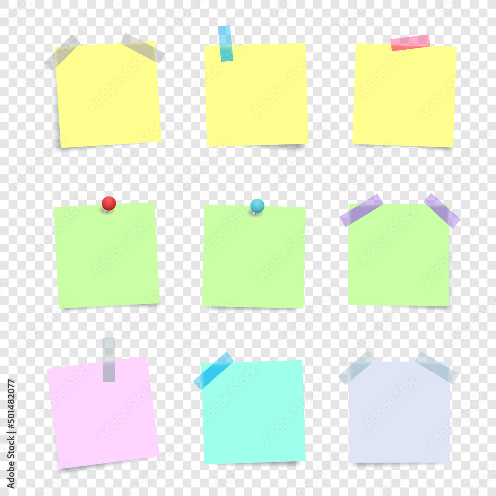 color paper note message templates set color paper note message templates set