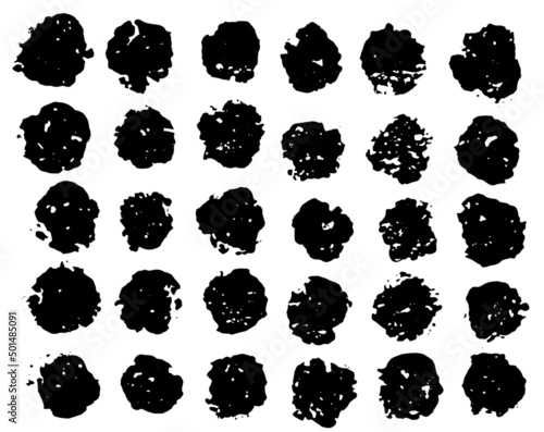 Cookies silhouettes biscuit vector black and white collection