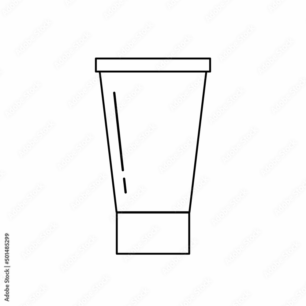 Ointment tube line icon. Linear style sign for mobile concept and web design. Medicine cream tube outline vector icon. Symbol, logo illustration. Vector graphics Ointment tube line icon. Linear style sign for mobile concept and web design. Medicine cream tube outline vector icon. Symbol, logo illustration. Vector graphics