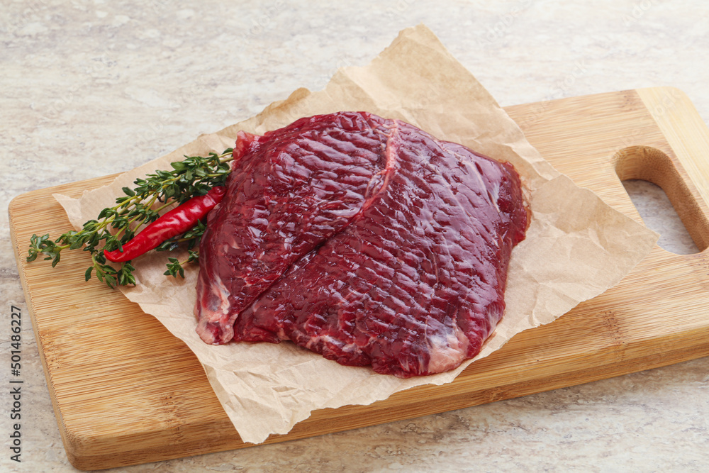 Raw beef machete steak for grill Raw beef machete steak for grill