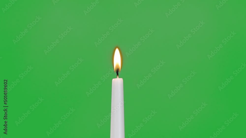 white candle green background and goes out white candle green background and goes out