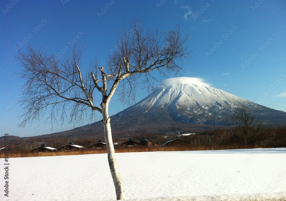 winter at niseko and mt. youtei at abuta gun, hokkaidou japan