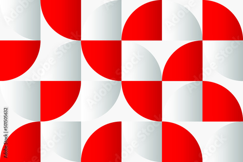 Indonesian flag style gradient mosaic background