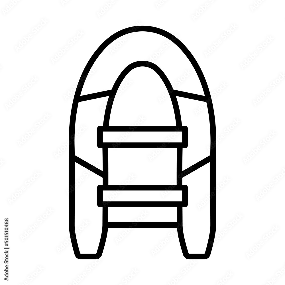 Icon Of Rubber Boat Icon Of Rubber Boat