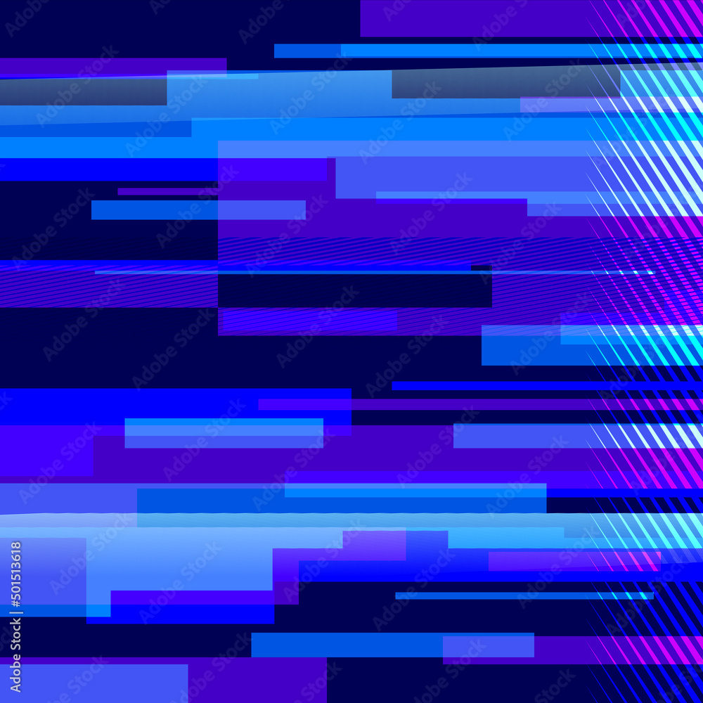 Glitched Static Neon Blue effect texture Glitched Static Neon Blue effect texture