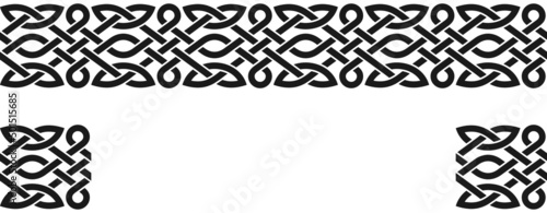 Römisches Ornament Nahtlos auf einem isolierten weißen Hintergrund.