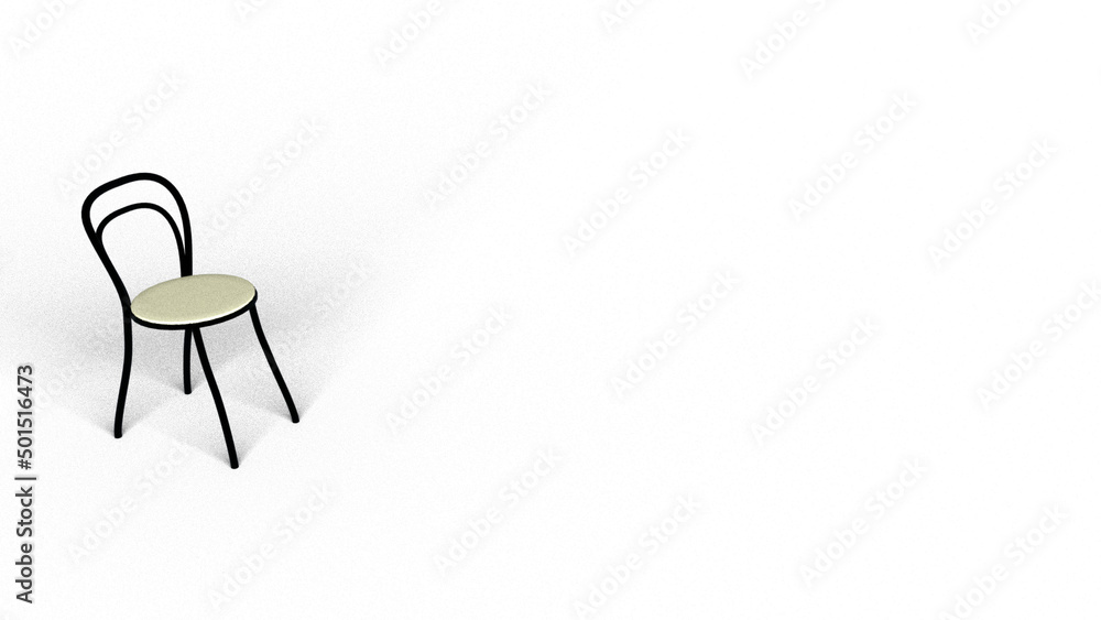 イス chair 3D rendering illustration 椅子 イス chair 3D rendering illustration 椅子