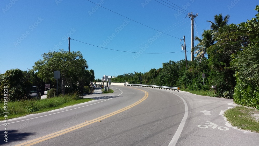 Fototapeta premium A view of the Sanibel Island in Florida United States.