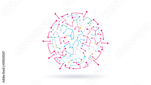 Digital science communication particle elements