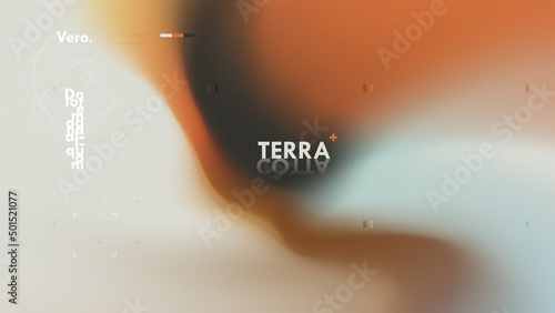 Dynamic soft gradient background. Modern bright wallpaper with colorful half tones shapes
