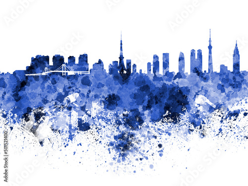 Photography Tokyo skyline poster