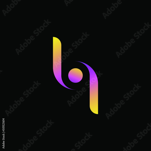modern Tissue rol shape in yellow and purple gradient logo template. best for bussines  and industrial identity