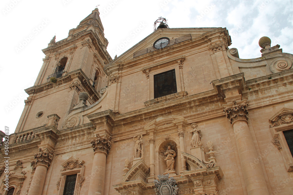 st john the baptist cathedral in ragusa in sicily (italy) 