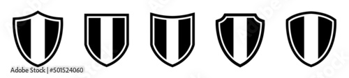 Shield icons set. Protect shield Icon, vector illustration