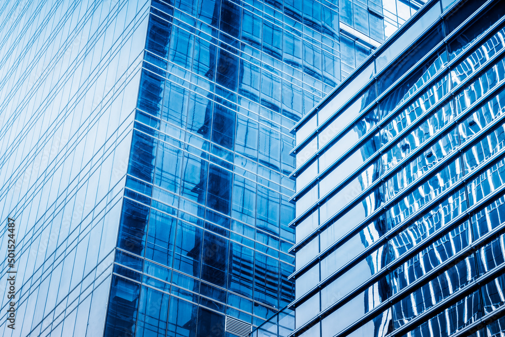 background of the glass modern office building.