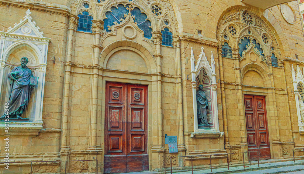 the facade of the church of st mary of the virgin mary