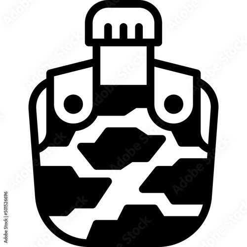 canteen solid outline icon