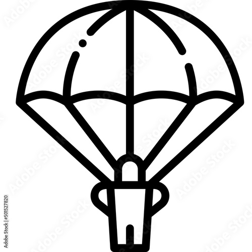 paratrooper line icon