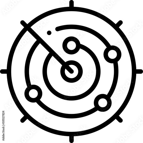 radar line icon