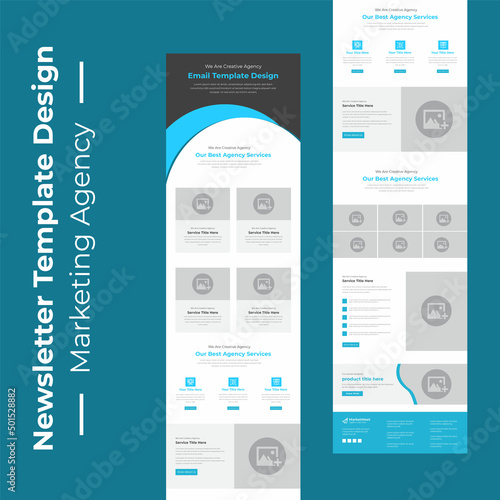 Multipurpose Marketing Agency Business B2B E-newsletter Mailchimp email marketing template