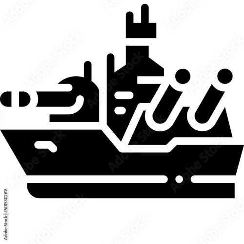 battleship solid icon