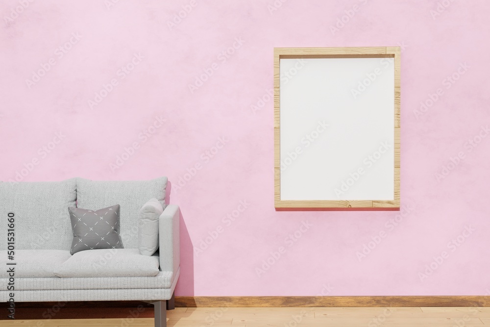 Empty room wall interior illustration with photo frame, mock up, presentation or picture background, 3D background rendering Empty room wall interior illustration with photo frame, mock up, presentation or picture background, 3D background rendering