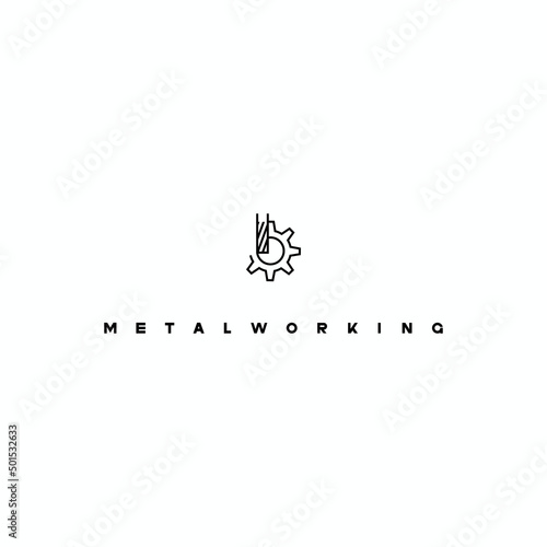 
illustration consisting of the image of the cutter in the form of a symbol or logo 