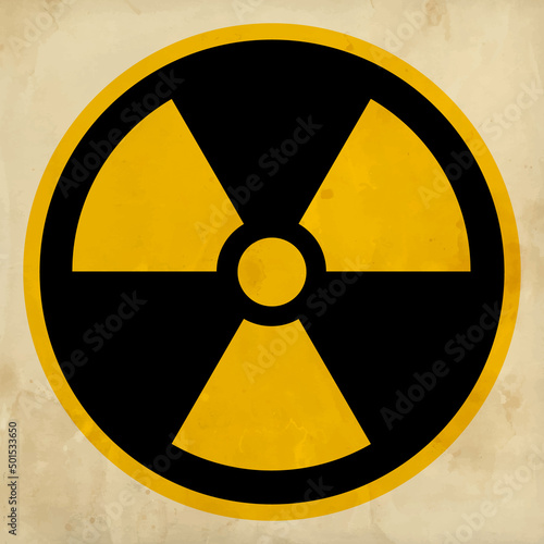 Fotografie, Obraz Sign of radiation. Chemical weapons symbol.