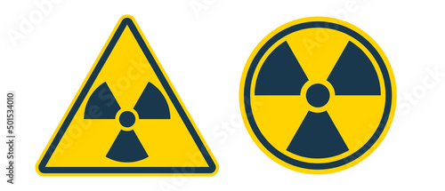 Fotografie, Obraz Sign of radiation. Chemical weapons symbol.