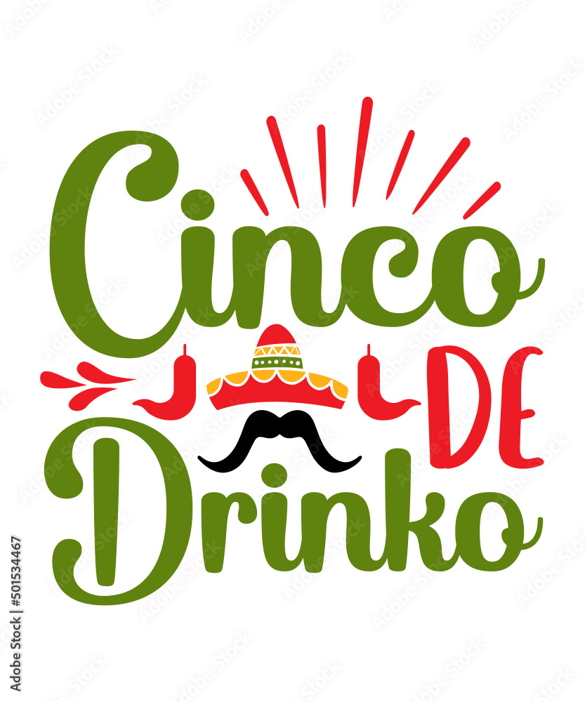Fototapeta premium Cigoco de mayo t shirt designs