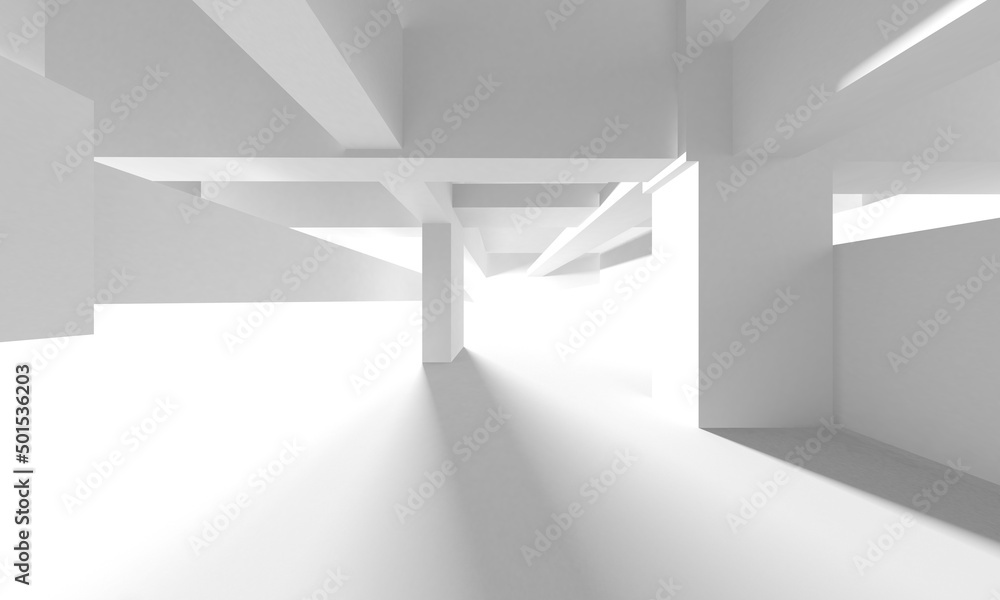 Abstract White Architecture Design Concept Abstract White Architecture Design Concept