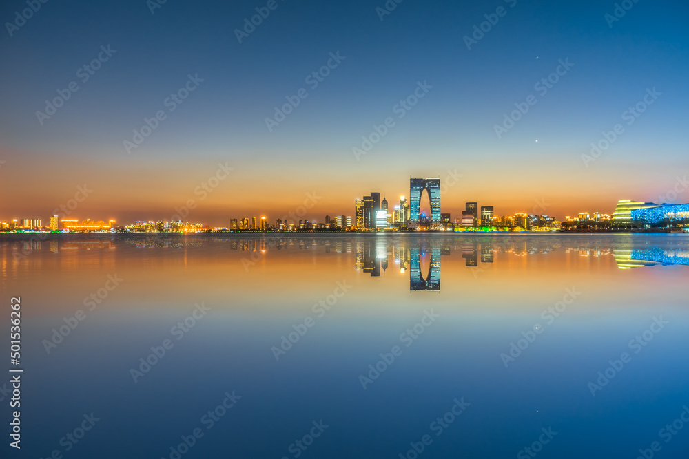 urban skyline and modern buildings, cityscape of China.