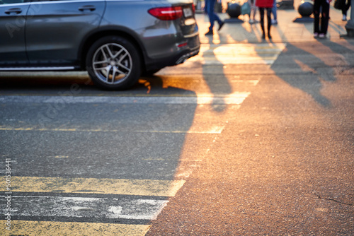 people walking on the street