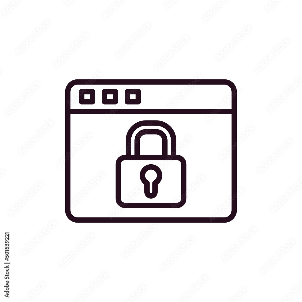 Web Security Icon Web Security Icon