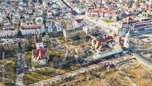 Sopot during early spring, baltic sea, beach in Poland